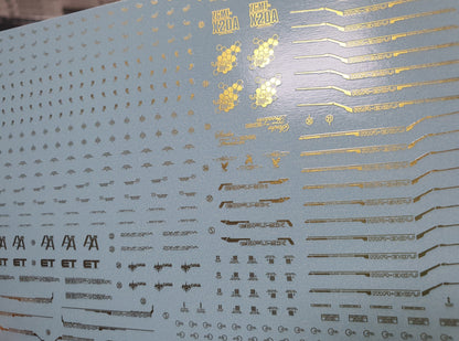 DELPI Scale Model Accessories Normal Gold 1/100 Delpi Decal MGEX Strike Freedom Water Decal