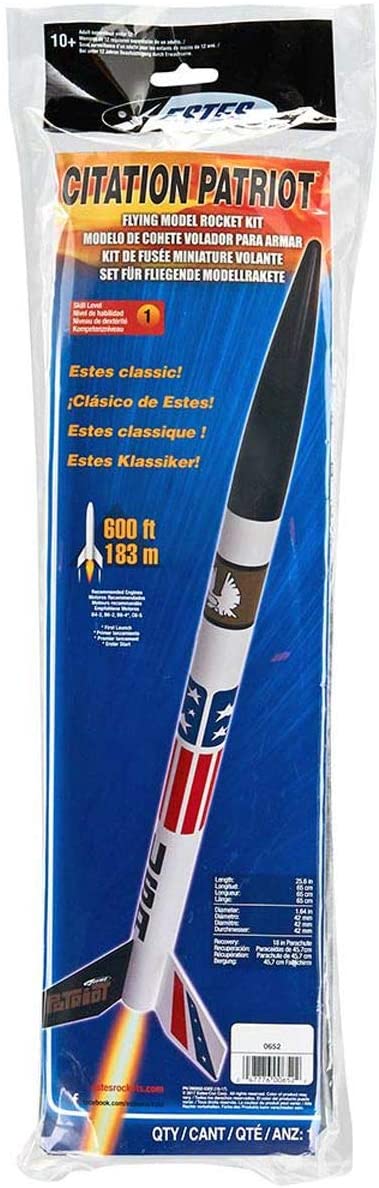 EST Model Rocketry Estes Citation Patriot Skill Level 1