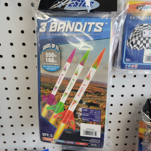 Estes 3 Bandits Model Rockets Kit