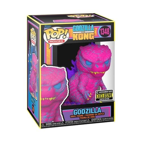 Funko Action & Toy Figures Godzilla vs. Kong Godzilla Black Light Pop! Vinyl Figure - Entertainment Earth Exclusive