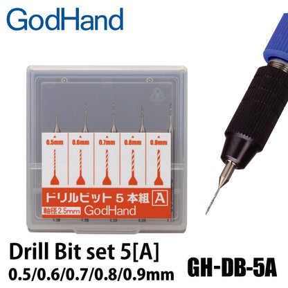 GHD Scale Model Accessories GodHand Drill Bit (A) Set of 5