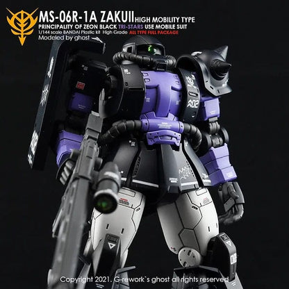 GNP Scale Model Accessories G-Rework [HG] ORIGIN MS-06R-1A ZAKU II (BLACK TRI-STARS FULL SET)