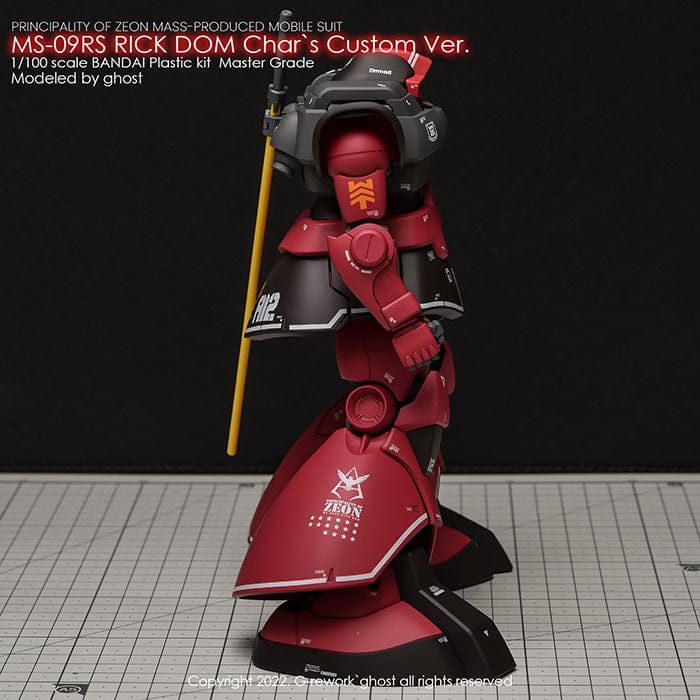 GNP Scale Model Accessories G-Rework [MG] Rick Dom 1.5 Char Aznable's Ver