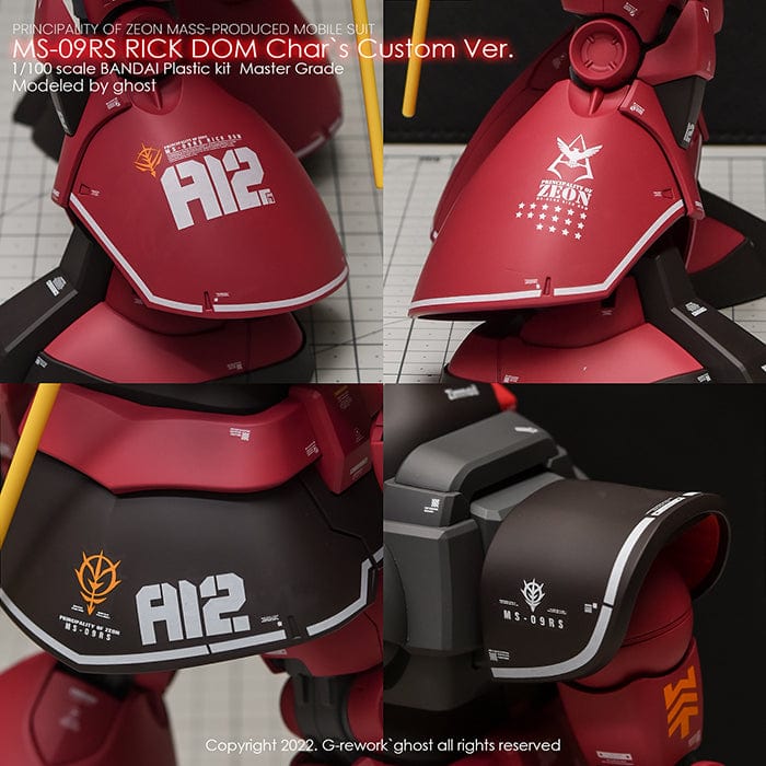 GNP Scale Model Accessories G-Rework [MG] Rick Dom 1.5 Char Aznable's Ver