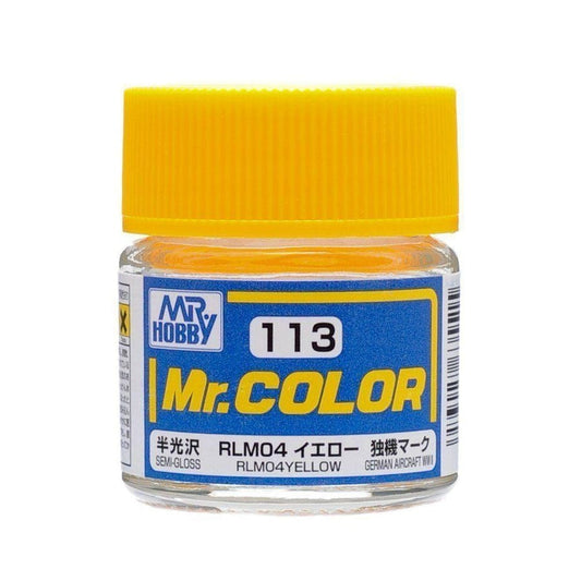 GNZ Paint C113 RLM04 Yellow (Semi-Gloss/Aircraft) - 10ml