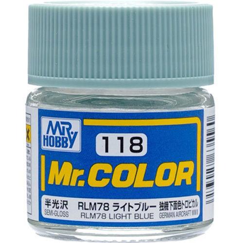GNZ Paint C118 Semi Gloss RLM78 Light Blue - 10ml