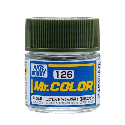 GNZ Paint C126 Cockpit Color Mitsubishi (Semi-Gloss/Aircraft) - 10ml