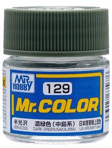 GNZ Paint C129 Semi Gloss Dark Green  Nakajima - 10ml