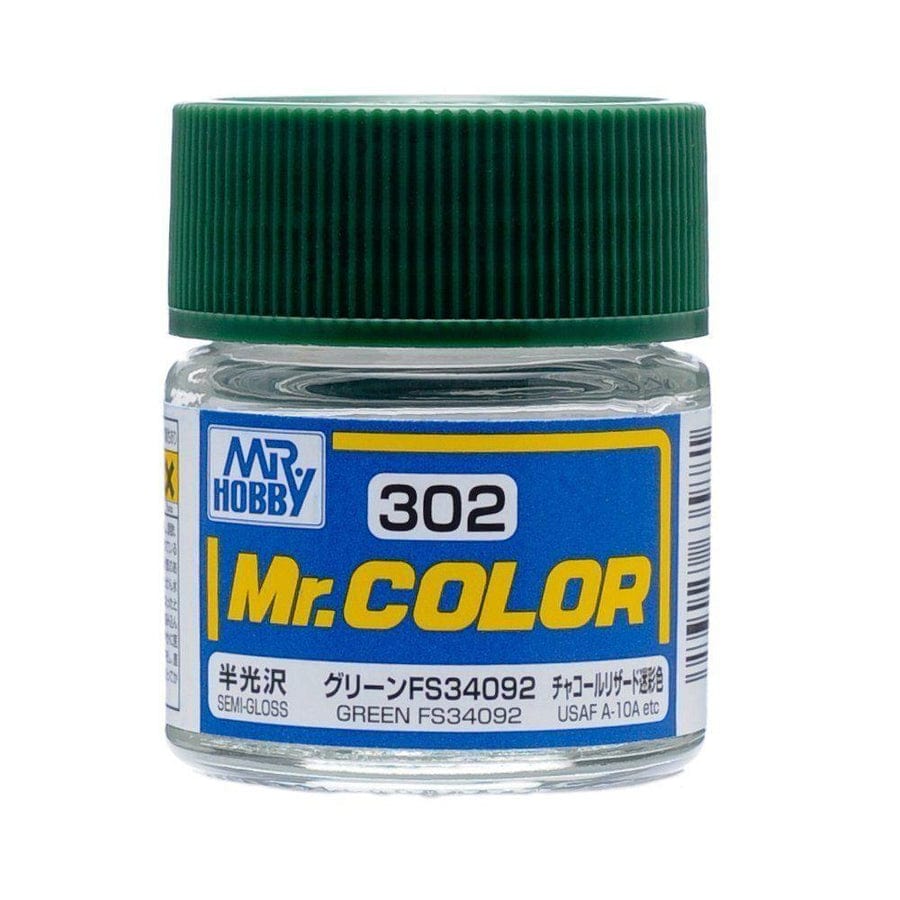 GNZ Paint C302 Green FS34092 (Semi-Gloss/Aircraft) - 10ml