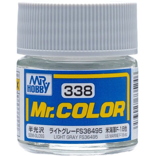 GNZ Paint C338 Light Gray FS36495 (Semi-Gloss/Aircraft) - 10ml