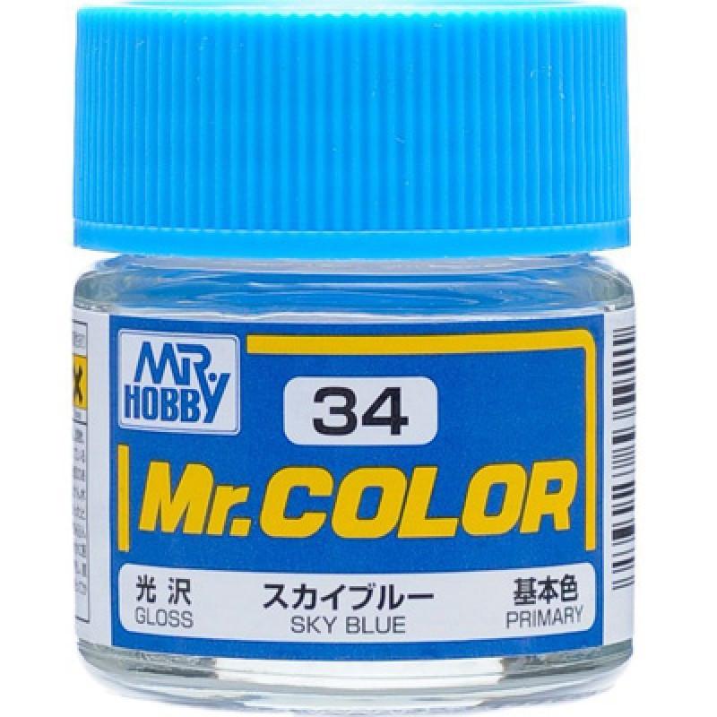 GNZ Paint C34 Gloss Sky Blue - 10ml