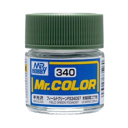 GNZ Paint C340 Field Green FS34097 (Semi-Gloss/Aircraft) - 10ml