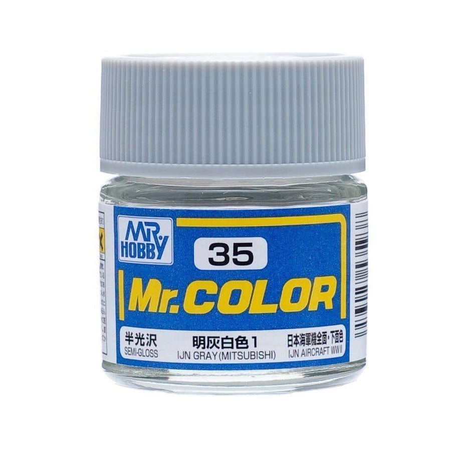 GNZ Paint C35 Semi-Gloss IJN Gray (Mitsubishi) - 10ml