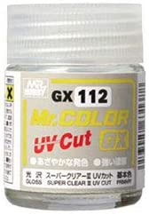 GNZ Paint GX112 Mr. Color GX Super Clear III UV Cut Gloss - 18ML