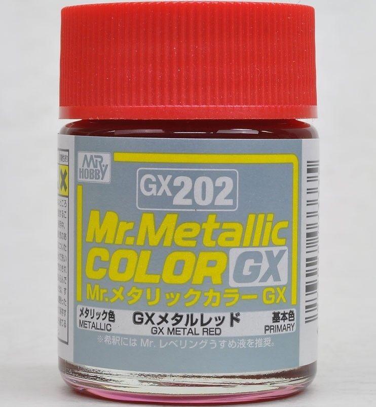 GNZ Paint GX202 Mr.Metallic Color GX Metallic Red - 18ml