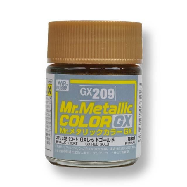 GNZ Paint GX209 Mr.Metallic Color GX Metallic Red Gold - 18ml