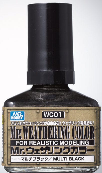 GNZ Paint Mr Weathering Color-Multi Black