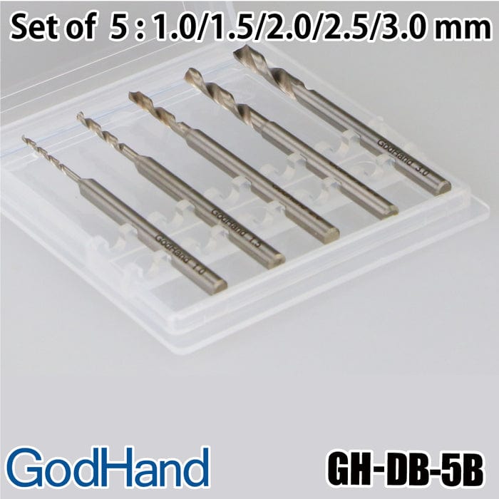 GodHand Scale Model Accessories GodHand Drill Bit (B) Set of 5