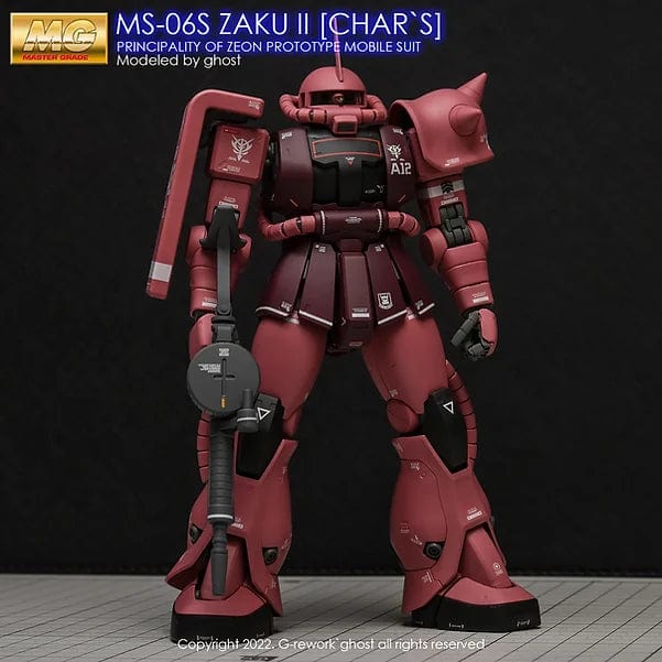 Gunprimer Scale Model Accessories G-Rework [MG] MS-06S ZAKU II (CHAR'S) (decal v2.0)