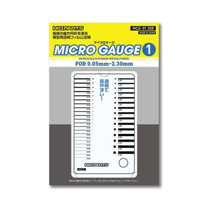 HiQ Scale Model Accessories (1) 0.05mm - 2.30mm HiQ Micro Gauge (0.05mm-2.30mm and 1.90mm-4.30mm)