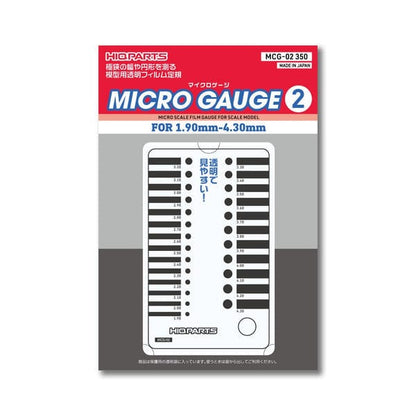 HiQ Scale Model Accessories (2) 1.90mm - 4.30mm HiQ Micro Gauge (0.05mm-2.30mm and 1.90mm-4.30mm)