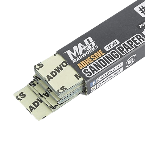 Madworks Scale Model Accessories 240 grit Madworks Self Adhesive Sandpaper