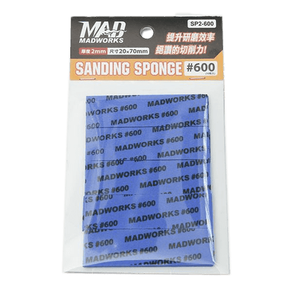 Madworks Scale Model Accessories 600 grit Madworks 3mm Thickness Sanding Sponge
