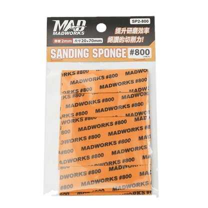 Madworks Scale Model Accessories 800 grit Madworks 2mm Thickness Sanding Sponge