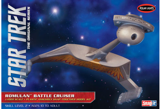 PLL Scale Model Kits Polar Lights 1/1000 Star Trek Romulan Battle Cruiser