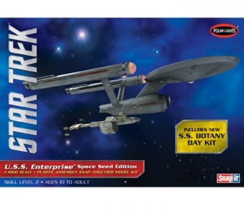 PLL Scale Model Kits Polar Lights 1/1000 Star Trek U.S.S. Enterprise TOS: "Space Seed" Edition