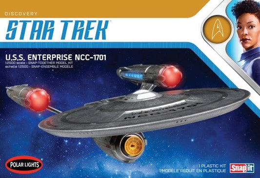 PLL Scale Model Kits Polar Lights 1/2500 Star Trek Discovery Series USS Enterprise NCC1701