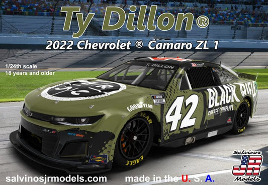 SJM Scale Model Kits 2022 Camaro ZL1 Ty Dillon Black Rifle Coffee