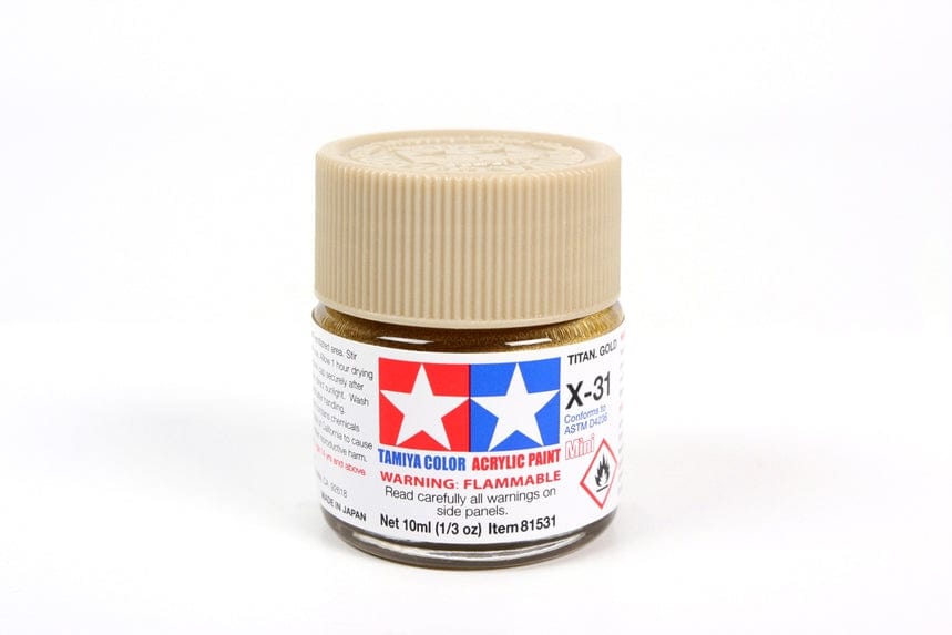 TAM Paint Tamiya Acrylic Mini X-31 Titan Gold - 10ml