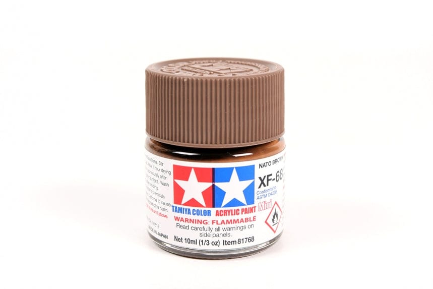 TAM Paint Tamiya ACRYLIC MINI XF-68 NATO BROWN - 10ml