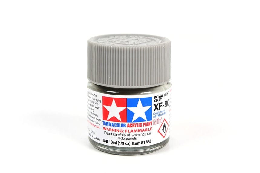 TAM Paint Tamiya ACRYLIC MINI XF-80 ROYAL LIGHT GRAY - 10ml