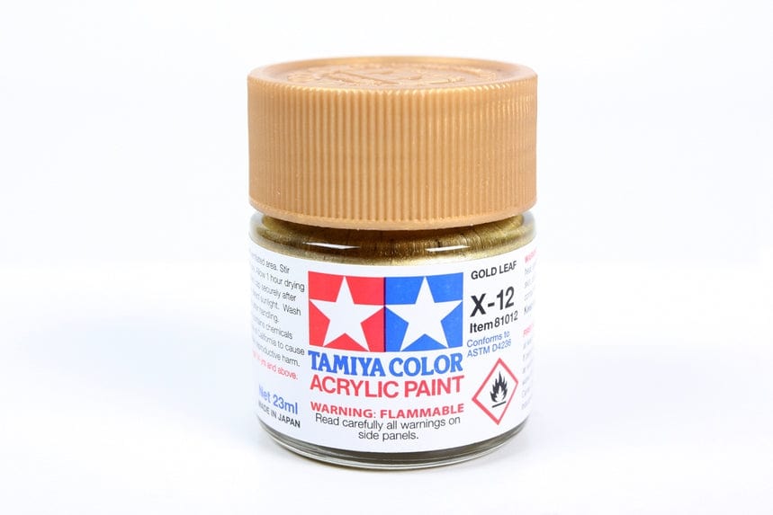 TAM Paint Tamiya Acrylic X-12 Gold Leaf - 23ml