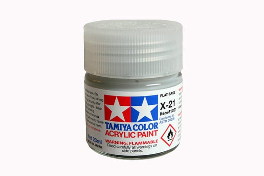 TAM Paint Tamiya Acrylic X-21 Flat Base - 23ml