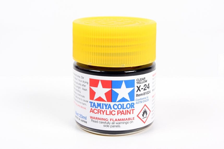 TAM Paint Tamiya Acrylic X-24 Clear Yellow - 23ml