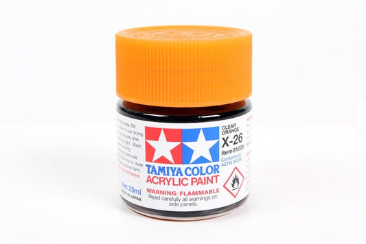 TAM Paint Tamiya Acrylic X-26 Clear Orange - 23ml