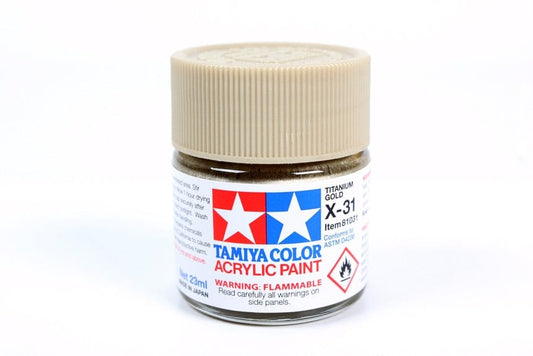 TAM Paint Tamiya Acrylic X-31 Titanium Gold - 23ml