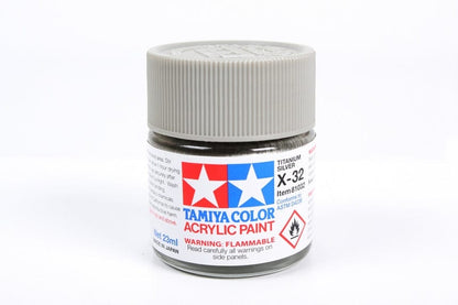 TAM Paint Tamiya Acrylic X-32 Titanium Silver - 23ml