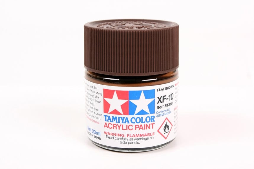 TAM Paint Tamiya ACRYLIC XF-10 FLAT BROWN - 23ml