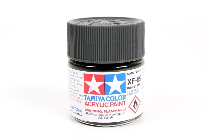 TAM Paint Tamiya ACRYLIC XF-69 NATO BLACK - 23ml