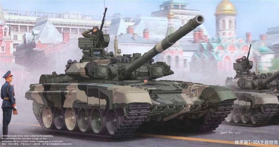 TRU Scale Model Kits 1:35 Trumpeter Russian T-90A MBT